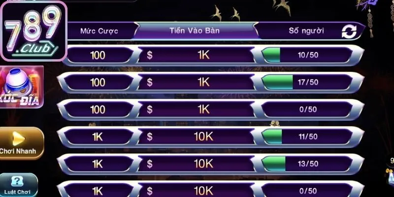 Những giá trị vượt trội chỉ có tại sảnh xóc đĩa 789Club